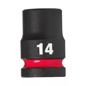   Milwaukee 1/2" Dugókulcsbetét hatlapú, gépi, rövid 14 mm - 1 db