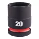 Milwaukee 1/2" Dugókulcsbetét hatlapú, gépi, rövid 20 mm - 1 db