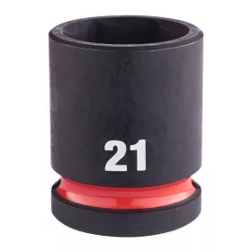   Milwaukee 1/2" Dugókulcsbetét hatlapú, gépi, rövid 21 mm - 1 db