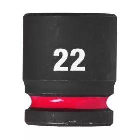   Milwaukee 1/2" Dugókulcsbetét hatlapú, gépi, rövid 22 mm - 1 db