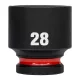 Milwaukee 1/2" Dugókulcsbetét hatlapú, gépi, rövid 28 mm - 1 db