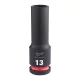 Milwaukee 1/2" Dugókulcs hatlapú 78 mm gépi, hosszú, 13 mm 1 db