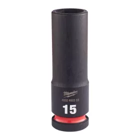   Milwaukee 1/2" Dugókulcs hatlapú 78 mm gépi, hosszú, 15 mm - 1 db