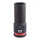 Milwaukee 1/2" Dugókulcs hatlapú 78 mm gépi, hosszú, 17 mm 1 db