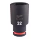 Milwaukee 1/2" Dugókulcs hatlapú 78 mm gépi, hosszú, 32 mm 1 db