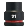 Milwaukee 3/4" Gépi Dugókulcs 6 lapú, rövid 21 mm - 1 db