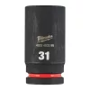 Milwaukee 3/4" Gépi Dugókulcs 6 lapú, hosszú 31 mm - 1 db