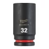 Milwaukee 3/4" Gépi Dugókulcs 6 lapú, hosszú 32 mm - 1 db