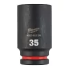 Milwaukee 3/4" Gépi Dugókulcs 6 lapú, hosszú 35 mm - 1 db