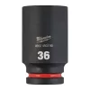 Milwaukee 3/4" Gépi Dugókulcs 6 lapú, hosszú 36 mm - 1 db
