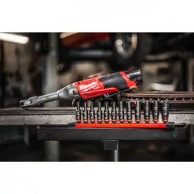   Milwaukee 1/4" Gépi Dugókulcs 6 lapú, hosszú készlet (12 részes) 1 db