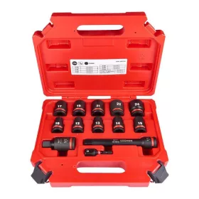   Milwaukee 1/2" Dugókulcs rövid készlet 13 részes, Gépi 1 db