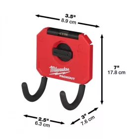 Milwaukee PACKOUT Akasztó ívelt 80 mm  1 db
