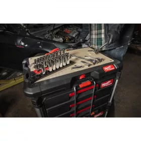   Milwaukee 3/8" Dugókulcsok hosszú, SAE, tartósínen 10 db