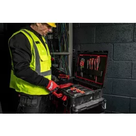   Milwaukee PACKOUT villanyszerelő szerszámtartó koffer, üres, 1 db