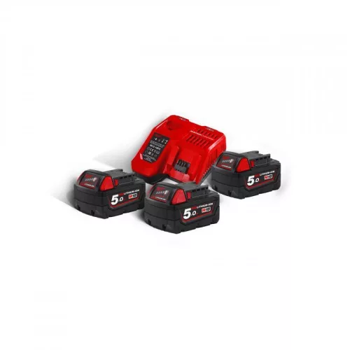 Milwaukee M18NRG-503 M18 NRG SZETT (3 X 5.0 AH AKKUMULÁTOR, M12-18 FC TÖLTŐ)