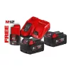 Milwaukee M18NRG-502 M18 NRG SZETT (2 X 5.0 AH AKKUMULÁTOR, M12-18 FC TÖLTŐ)
