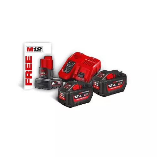 Milwaukee M18HNRG-122 M18 HIGH OUTPUT NRG SZETT (2 X 12 AH AKKUMULÁTOR, M12-18 FC TÖLTŐ)