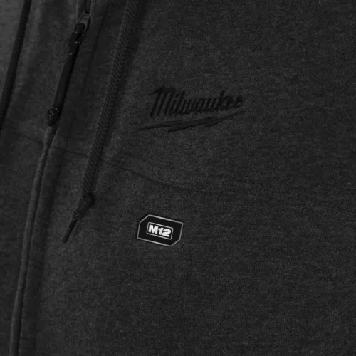 Milwaukee M12HHGREY3-0(XL) Fűthető kapucnis pulóver Szürke - 1 db