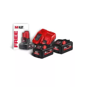   Milwaukee M18HNRG-802 M18 HIGH OUTPUT NRG SZETT (2 X 8.0 AH AKKUMULÁTOR, M12-18 FC TÖLTŐ)