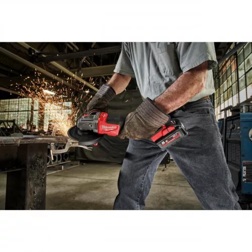 Milwaukee M18FHSAG125XPDB-0X  M18 FUEL NAGY TELJESÍTMÉNYŰ SAROKCSISZOLÓ 125 MM FÉKEZŐ FUNKCIÓVAL
