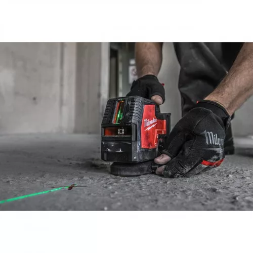 Milwaukee L4CLL-301C USB ÚJRATÖLTHETŐ ZÖLD KERESZTVONALAS LÉZER