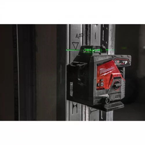 Milwaukee M123PL-401C M12 zöld 360° 3 síkú lézer