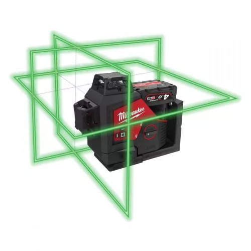 Milwaukee M123PL-0C M12 ZÖLD 360° 3 SÍKÚ LÉZER
