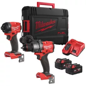   Milwaukee M18 FPP2A3-502X, FUEL ERŐCSOMAG, FPD3 ütvefúró-csavarozó, FID3 1/4" Hex ütvecsavarozó