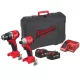 Milwaukee M18BLCPP2B-402C szénkefe nélküli Erőcsomag készlet, fúrócsavarozó és ütvecsavarozó