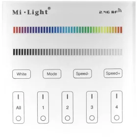   Milight 12V Touch Panel Szerelhető RGB+W Rádiós Távirányító B3 panel, RGBW