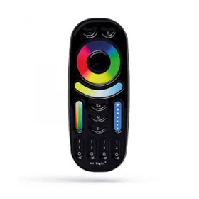   Milight RGB+CCT 4 zónás távirányító, Gombos, RGBWW FEKETE