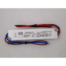 LED Tápegység 12V 18W, Mean Well LPH-18-12