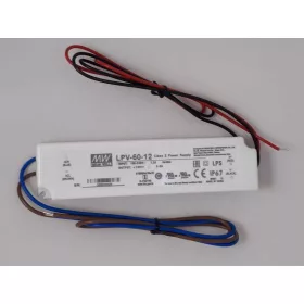 LED Tápegység 12V DC, 60W 5A, Mean Well LPV-60-12