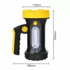 NEDES LED Kézi lámpa, USB, 6000K, IP65, 5+3W, 350+180Lm