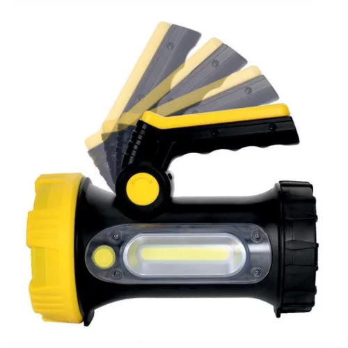 NEDES LED Kézi lámpa, USB, 6000K, IP65, 5+3W, 350+180Lm