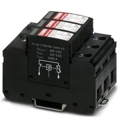VAL-MS-T1/T2 1000DC-PV/2+V, villámáram- és túlfeszültség-levezető, 1000V DC