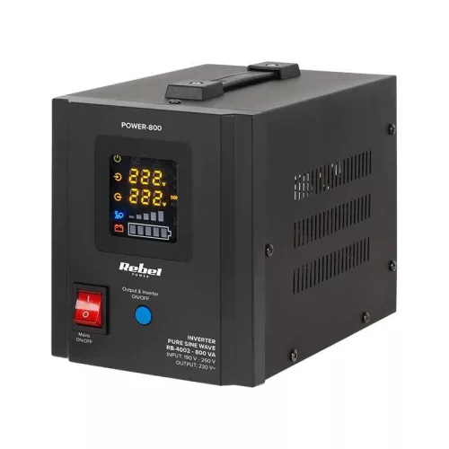 Szinuszos szünetmentes tápegység 12V / 500W, 800VA