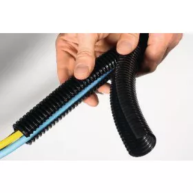   Hasított gégecső 19mm, 19/24mm, -30..+100°C, UV tűrő polipropilén