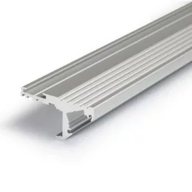 LED profil sín, STEP 10 ELOXÁLT alumínium, 2m /szál