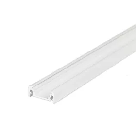 Led profil sín, SURFACE 10 Eloxált  FEHÉR, 2 m /szál