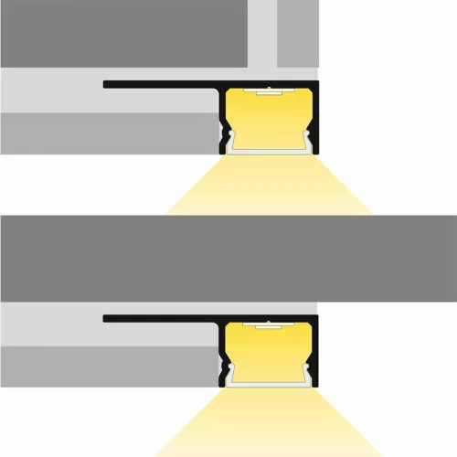 LED profil sín, UNI-TILE12 PLUS180° csempe LED profil 2000mm
