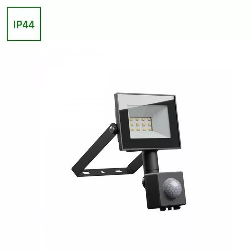 NOCTIS LUX 4 LED reflektor 10W NW 230V IP44 94x150x53mm Fekete mozgásérzékelővel
