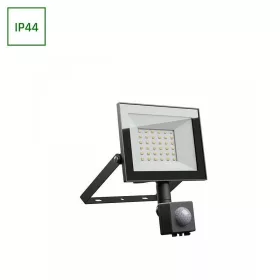   NOCTIS LUX 4 LED reflektor 30W CW 230V IP44 141x185x53mm Fekete mozgásérzékelővel