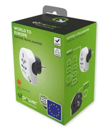 Utazóadapter "World to Europe"