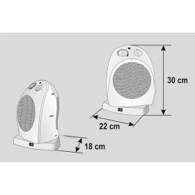 Fűtőtest, ventilátoros, oszcilláló