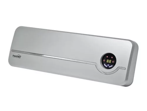 Fali ventilátoros fűtőtest PTC heti program / ablaknyitás érzékeléssel, 1000/2000 W, ezüst