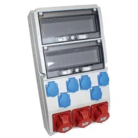 Szerelt doboz, 300x540, IP54, 6x2P+F+3x5P, 16A