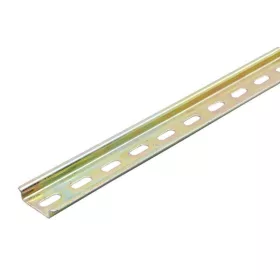 Szerelősín - perforált 35/7.5mm, l=137mm, kalapsín