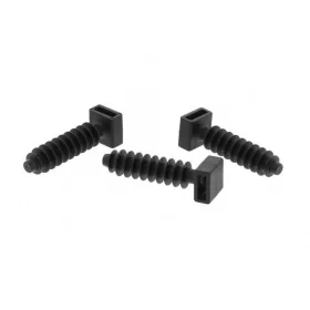   Beüthető kábelkötegelő tipli, UV-álló, fekete, d=8mm, A=10,6×3,1mm, PA6.6